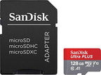 SanDisk Ultra Plus 128GB microSDXC UHS-I Card