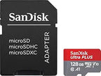 SanDisk Ultra Plus 128GB microSDXC UHS-I Card