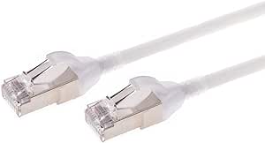 Monoprice 142967 SlimRun Cat6A Ethernet Patch Cable 2ft White — main product image