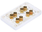 Monoprice 103642 4-Speaker Banana Binding Post Wall Plate