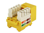 Monoprice 105377 Cat5E Punch Down Keystone Jack Yellow