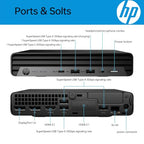 HP Pro 400 G9 Mini PC Desktop with Windows 11 Pro