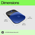 HP Z3700 G2 Dragonfly Blue Wireless Mouse