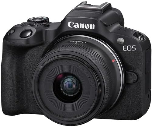 Canon CC-R501845ADV EOS R50 Mirrorless Camera with 18-45mm Lens Bundle