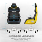 Thermaltake GGC-ARG-BYLFDL-01 ARGENT E700 Sanga Yellow Leather Gaming Chair
