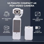 Wisoqu Handheld 4K POV Camera with Rotatable Lens