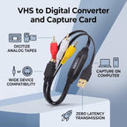 YUEHISY USB Video Capture Card for VHS and S-Video Transfer