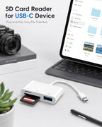 Generic 3-in-1 USB-C SD and MicroSD Card Reader