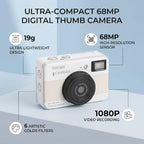 UPALDHOU Mini CCD Pocket Digital Camera with 1080P Video