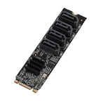 Sonew ASM1166 M.2 to SATA III 4-Port Adapter Card