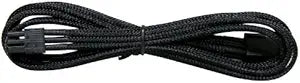 NZXT CB-6V-45 450mm Sleeved 6-Pin Video Extension Cable - Black — main product image