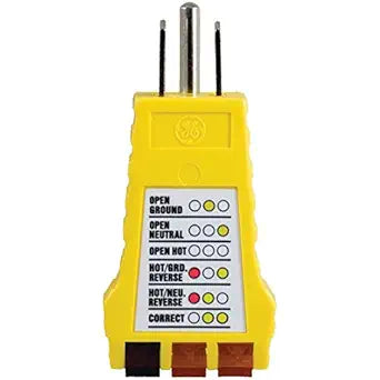 GE 50542 Receptacle Tester - Outlet Wiring Checker