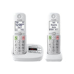 Panasonic KX-TGU432W Cordless Phone 2 Handsets