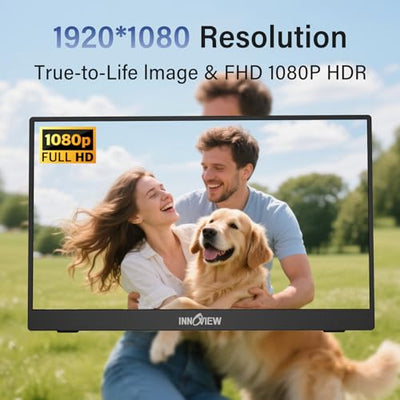 InnoView Portable 15.6-Inch FHD IPS External Monitor