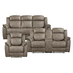 Lexicon 194840153900 Perm Reclining Living Room Set Sandy Brown
