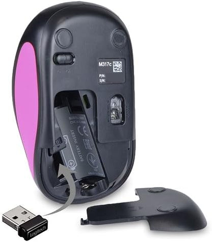 Logitech 910-004747 M317c Wireless Mouse - Purple
