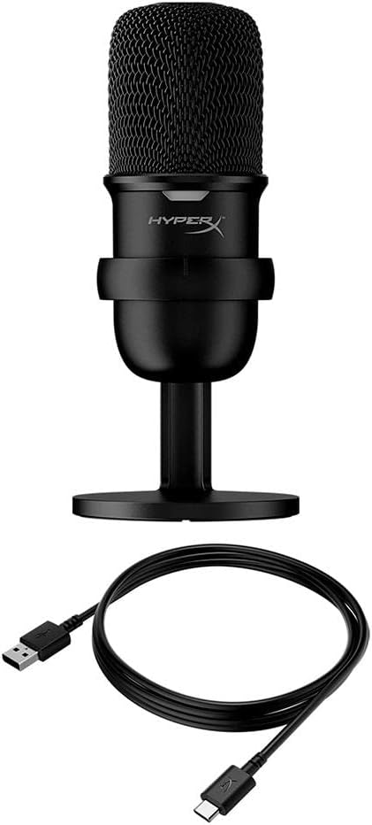 HyperX HMIS1X-XX-BK/G SoloCast USB Condenser Gaming Microphone