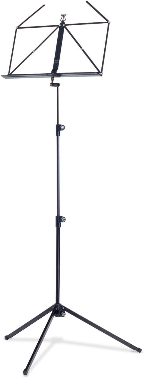 K&M 10010 Music Stand Large Deep Desk Black — main product image