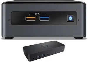 Intel BOXNUC7CJYHN Celeron Mini PC w/ 8GB RAM, 2TB SSD, D6000 Dock