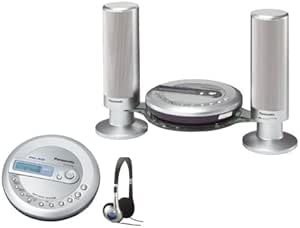 Panasonic SL-J600V Portable CD Player with Tower Speakers