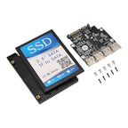casendy 2.5-Inch 4-Slot Micro-SD to SATA Adapter Card
