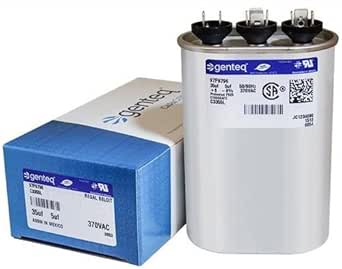 GE C3355L Genteq 35/5 uf MFD 370 Volt Capacitor