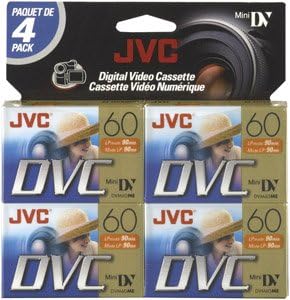 JVC MDV60DU4 Mini Digital Video Cassette 4-Pack