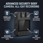 ASHATA Explosion-Proof 1080P Infrared Body Camera