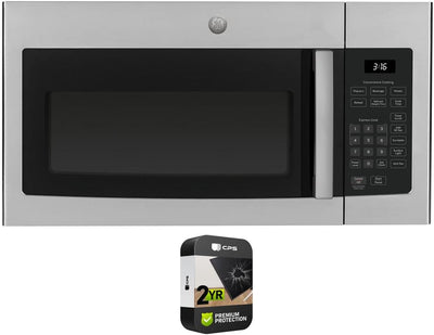 GE E99GEJVM3160RFSS Stainless Steel Over-the-Range Microwave Bundle