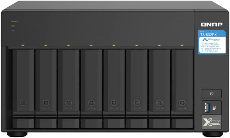 QNAP TS-832PX-4G 8-Bay 10GbE NAS — main product image