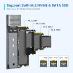 Ewent M.2 NVMe & SATA USB-C External SSD Enclosure