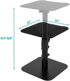 Monoprice Desktop Freestanding Speaker Stands - Adjustable, Cable Management