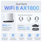 TP-Link Deco X20-Outdoor AX1800 Wi-Fi 6 Outdoor Mesh Unit