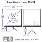 Elite Screens T85SB-Z Tripod B 85-INCH Projector Screen