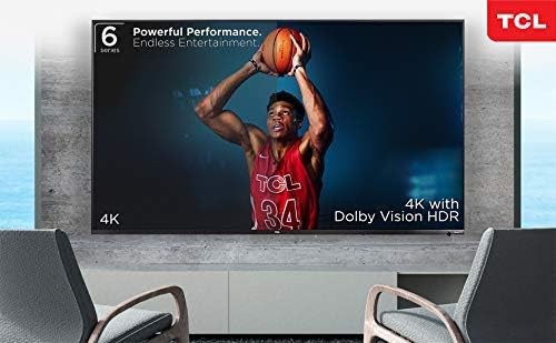 TCL 65R615B 65-Inch 4K Roku Smart TV (Recertified)