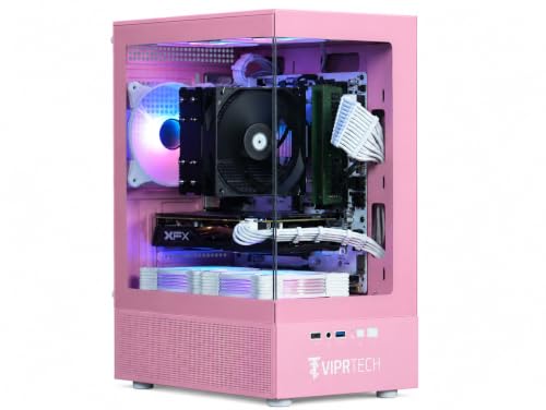 VIPRTECH Stryker 2.0 Ryzen 7 Gaming Desktop in Icon Pink — main product image