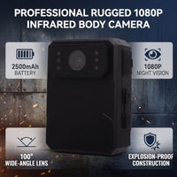 ASHATA Explosion-Proof 1080P Infrared Body Camera