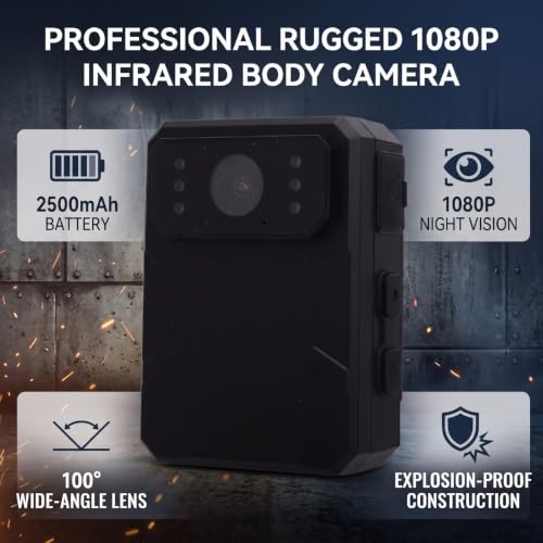 ASHATA Explosion-Proof 1080P Infrared Body Camera — main product image