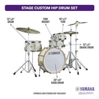 Yamaha SBP0F4HCLW: Stage Custom Hip Drum Set