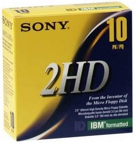 Sony 52405 3.5" HD Floppy Disks - 10 Pack
