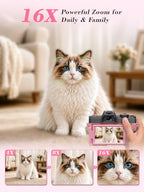 NBDDIGITAL 5K 64MP Point-and-Shoot Camera with Flip Screen