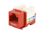 Monoprice 105375 Cat5E Punch Down Keystone Jack Red