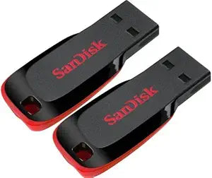 SanDisk Cruzer Blade 8GB USB 2.0 Flash Drive 2-Pack