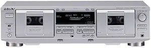 Sony TC-WE435/S Double Cassette Deck: Silver, Dual Recording