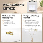 Generic 360° Rotating Electric Photo Studio Light Box for Product Shots