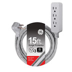 GE Pro 3-Outlet Surge Protector Power Strip 15ft Braided Cord