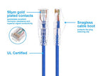 Monoprice 113528 Cat6 Ethernet Patch Cable 3ft Blue
