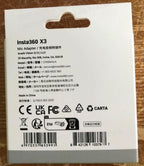 Insta360 CINSBAQ/A X3 Mic Adapter External Microphone Accessory