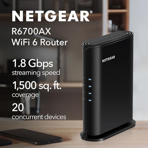 NETGEAR R6700AX Nighthawk WiFi 6 Dual-Band Router — main product image