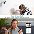 Rraycom Wireless Outdoor Battery Security Camera 4-Pack